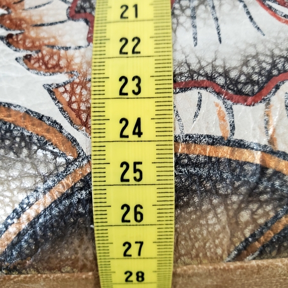 Vintage Floral Embroidered Tote Bag - Cream and Brown - Picture 9 of 13